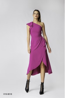 Crep one soulder midi dress