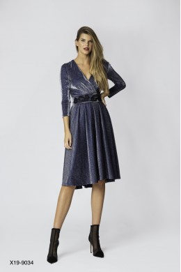 Lurex midi dress