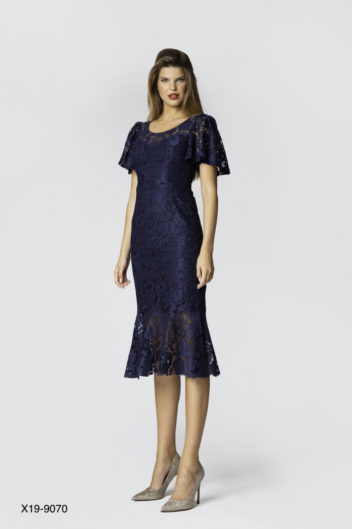 Lace midi dress