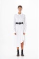 POPLIN SHIRT DRESS ASYMMETRIC